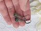Green Vintage Earrings – Elegant Victorian Glass Bead Dangles