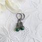 Green Vintage Earrings – Elegant Victorian Glass Bead Dangles