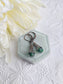 Green Vintage Earrings – Elegant Victorian Glass Bead Dangles