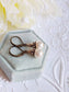 Ivory Pearl Drop Earrings: Vintage Bronze Lever-Back Bridal Jewelry