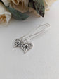 Silver Heart Earrings – Romantic Filigree Jewelry Gift