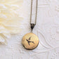 Bird Locket Necklace, Round Locket Pendant, Keepsake Jewelry, Mom gift