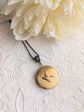 Bird Locket Necklace | Swallow Pendant Memory Jewelry for Mom