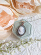 Blue Cameo Necklace: Victorian Style Silver Pendant, Bridal Jewelry