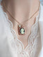 Rose Gold Book Locket Necklace: Cameo & Pearl, Book Lover Gift