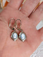 Blue Cameo Earrings: Silver Victorian Style Jewelry, Something Blue