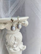 Blue Cameo Earrings: Silver Victorian Style Jewelry, Something Blue