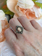 Victorian Style Cameo Ring, Antique Replica, Adjustable Brass