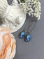 Blue Cameo Victorian Earrings: Romantic Vintage Style Jewelry