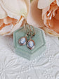 Blue Cameo Earrings: Silver Victorian Style Jewelry, Something Blue