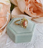 Victorian Style Cameo Ring, Antique Replica, Adjustable Brass