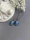 Blue Cameo Victorian Earrings: Romantic Vintage Style Jewelry
