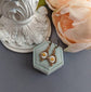 Pink Rose Limoges Earrings: Vintage Style Floral Jewelry