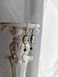 Black Cameo Earrings: Gothic Victorian Style with Black Beads