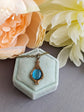 Victorian Pink Pendant Necklace, Vintage Style Historical Costume Jewelry
