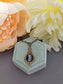 Sapphire Blue Cabochon Pendant: Vintage Regency Style Necklace