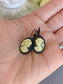 Black Cameo Leverback Earrings: Victorian Lady Silhouette Jewelry