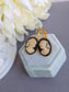 Black Cameo Leverback Earrings: Victorian Lady Silhouette Jewelry