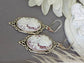 Goddess Cameo Statement Earrings: Silver Finish, Victorian Style