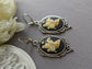 Fairy Cameo Earrings: Antiqued Silver Woodland Fae Jewelry