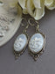 Dragonfly Cameo Earrings – Brass Victorian Style, Nature-Inspired Jewelry