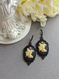 Fairy Cameo Earrings: Antiqued Silver Woodland Fae Jewelry