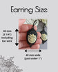 Black Dragonfly Cameo Earrings: Gothic Victorian Style