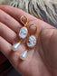 Handmade Pink Cameo Pearl Earrings | Victorian Romantic Jewelry