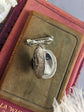 Embossed Floral Locket Brooch: Vintage Style Bridal Bouquet Charm