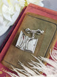 Silver Book Locket Brooch: Bridal Bouquet Memory Pin, Book Lover Gift