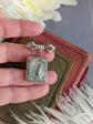 Silver Book Locket Brooch: Bridal Bouquet Memory Pin, Book Lover Gift