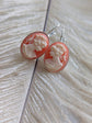 Black Cameo Drop Earrings: Silver Victorian Style Lever Backs