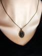 Obsidian Pendant Necklace, Black Gemstone Jewelry, Gothic Vintage Romance