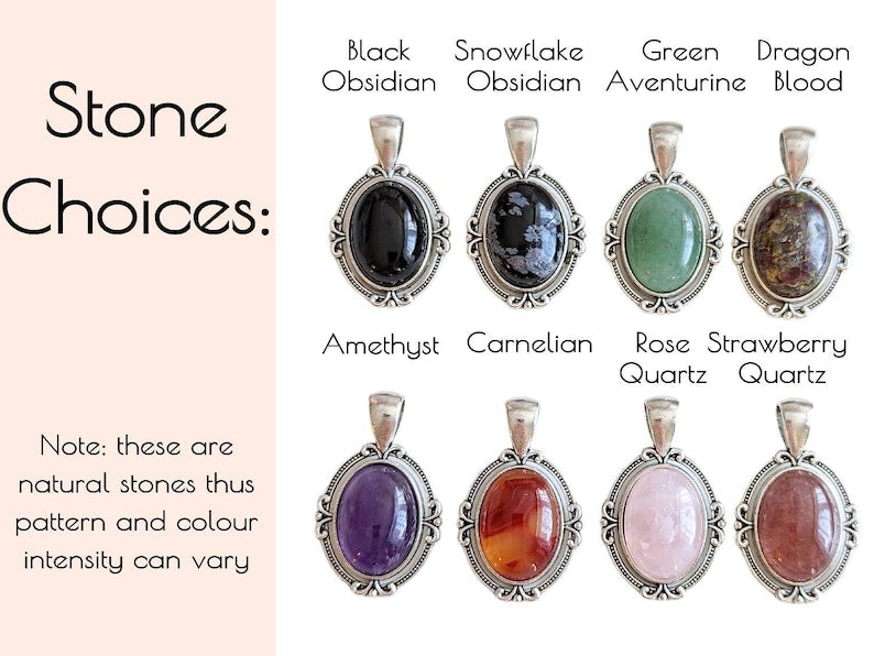 Purple Amethyst Necklace, Vintage Silver Pendant, Handmade Crystal Jewelry