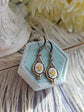 Yellow Rose Limoges Earrings: Antique Style Botanical Jewelry