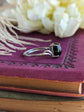 Onyx Sterling Silver Ring, Adjustable Black Gothic Jewelry