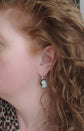 Black Cameo Earrings: Gold Lever Backs, Victorian Style