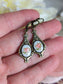 Pink Rose Limoges Earrings: Vintage Style Floral Jewelry
