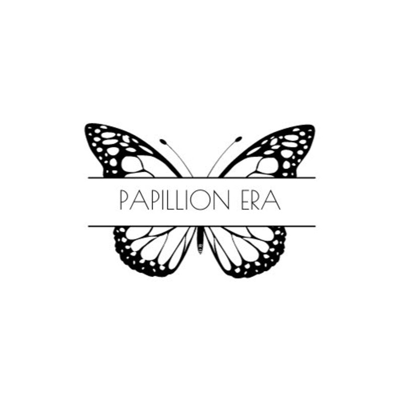 Butterfly logo with 'Papillion Era' text on a white background