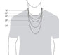 Black Obsidian Necklace for Men, Antiqued Silver Pendant, Curb Chain