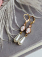 Pink Cameo Pearl Earrings | Victorian Romantic Vintage Jewelry