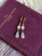 Pink Cameo Pearl Earrings | Victorian Romantic Vintage Jewelry