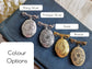 Embossed Floral Locket Brooch | Antiqued Brass Wedding Memory Pin