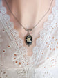 Fairy Cameo Necklace, Antiqued Silver Woodland Fae Jewelry Gift