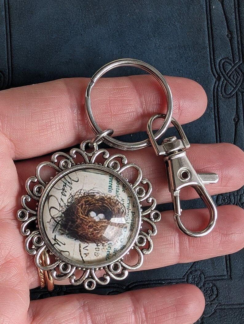 Bird Nest Keychain | Nature-Inspired Mom Gift for Mother's Day