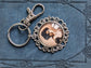 Vintage Woman Portrait Keychain: Retro Fashion Bag Charm