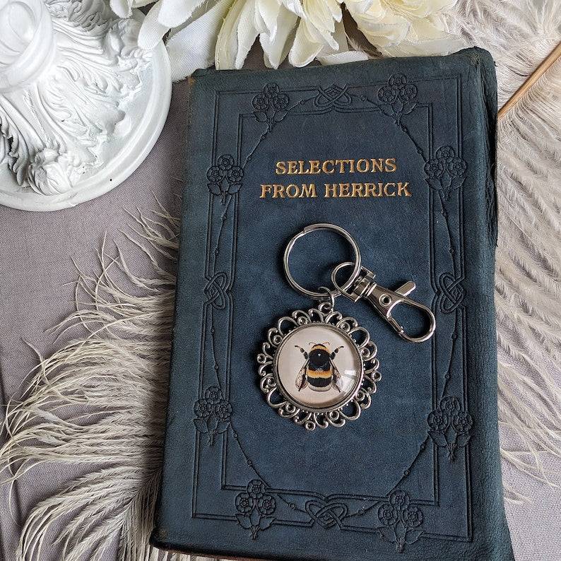 Bumble Bee Keychain | Nature-Inspired Bag Charm for Garden Lovers