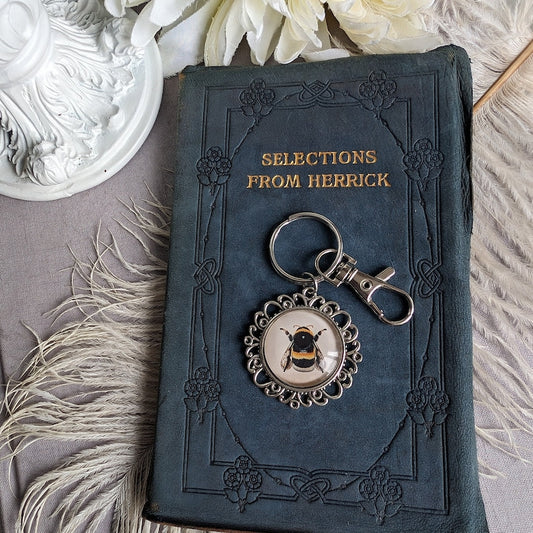 Bumble Bee Keychain | Nature-Inspired Bag Charm for Garden Lovers