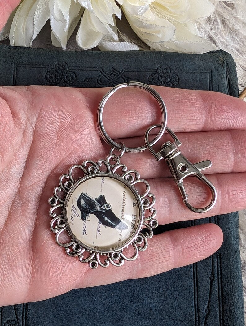 Handmade Witchy Women's Shoe Keychain | Retro Halloween Gift