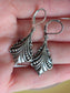 Art Deco Silver Earrings – Antiqued Vintage Style Dangle Jewelry